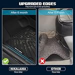 Floor Mats for CRV 2023 2024 2025 2026 (Include Hybrid) All Weather Protection TPE Rubber Floor Liners for CRV 2025 Accessories Mats, Odorless Anti-Slip, 1st & 2nd Row Full Set, Black