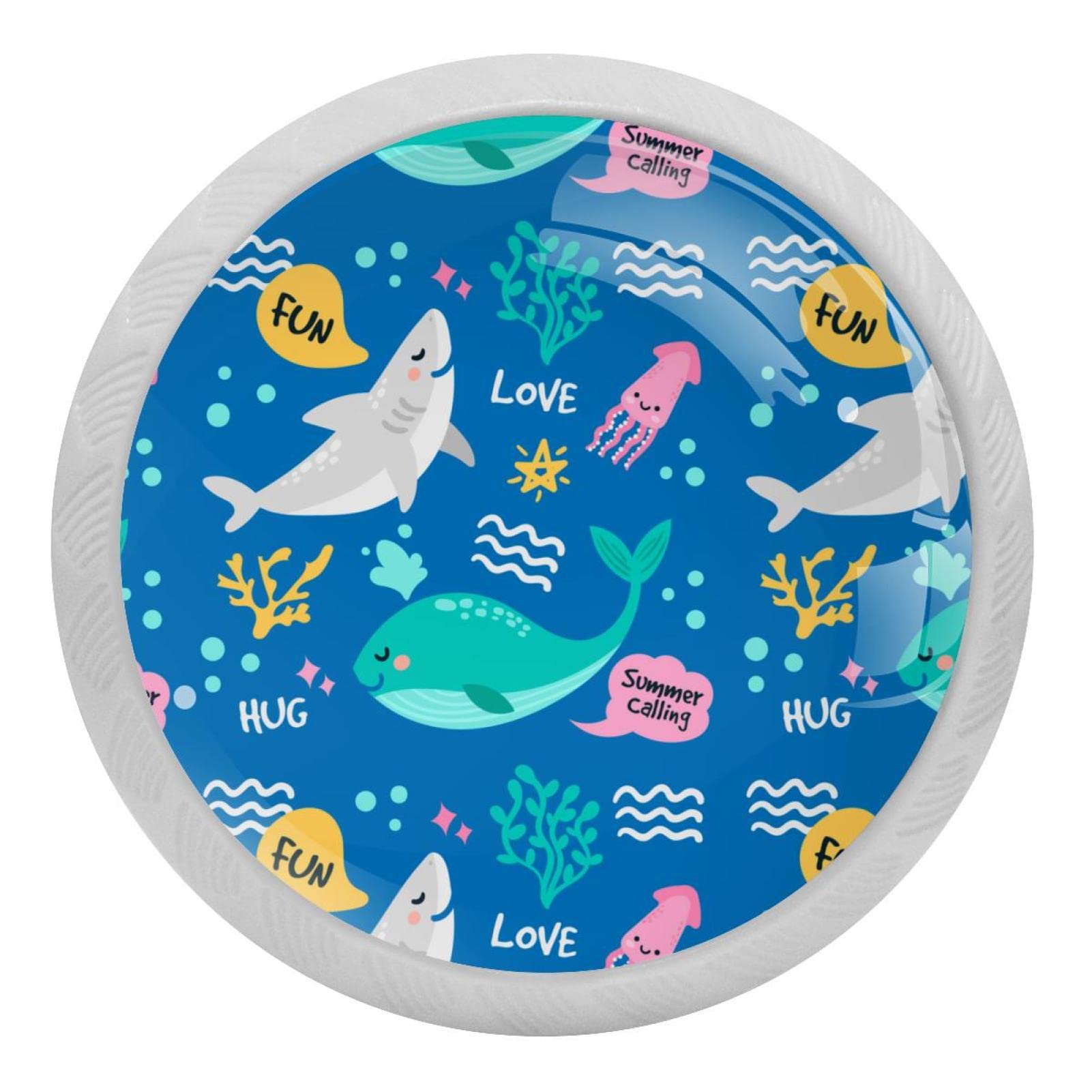 Poignée de commode ronde animaux pour illuminer la chambre d'enfant