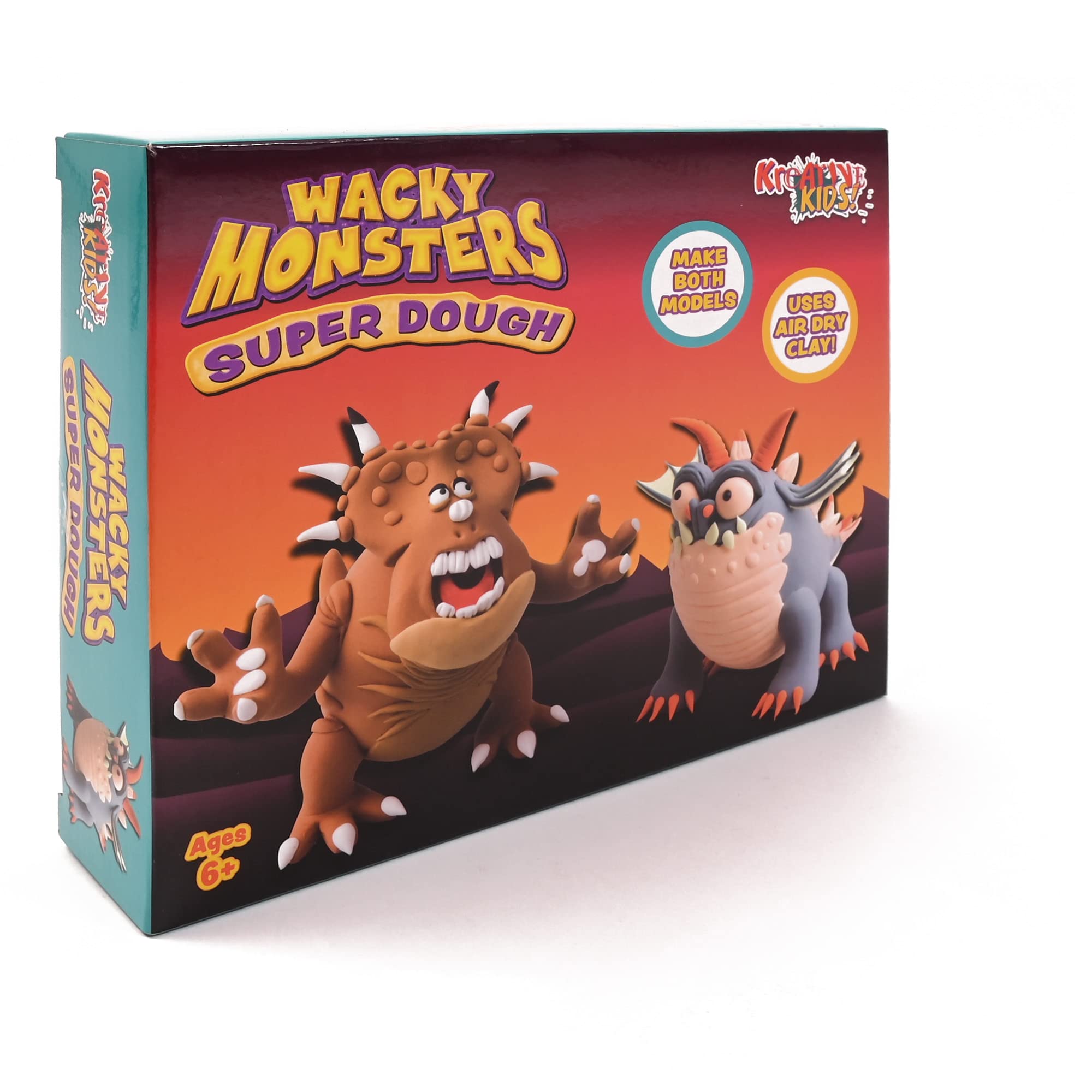 Kreative Kids Metallic Modelling Foam Wacky Monsters Craft Kit | Creates 2 Separate Monsters in with Foam and Dough | Kids Craft Set