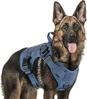 Vista 105 de rabbitgoo Tactical Dog Harness for Large, Heavy Duty Pet Harness with Handle, No-Pull Service Vest Large Breed, Adjustable Military Dog Vest for