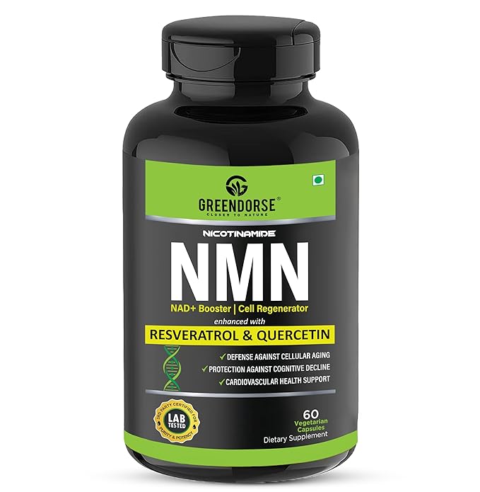 Buy GREENDORSE Nicotinamide NMN with QUERCETIN+RESVERATROL Supplement