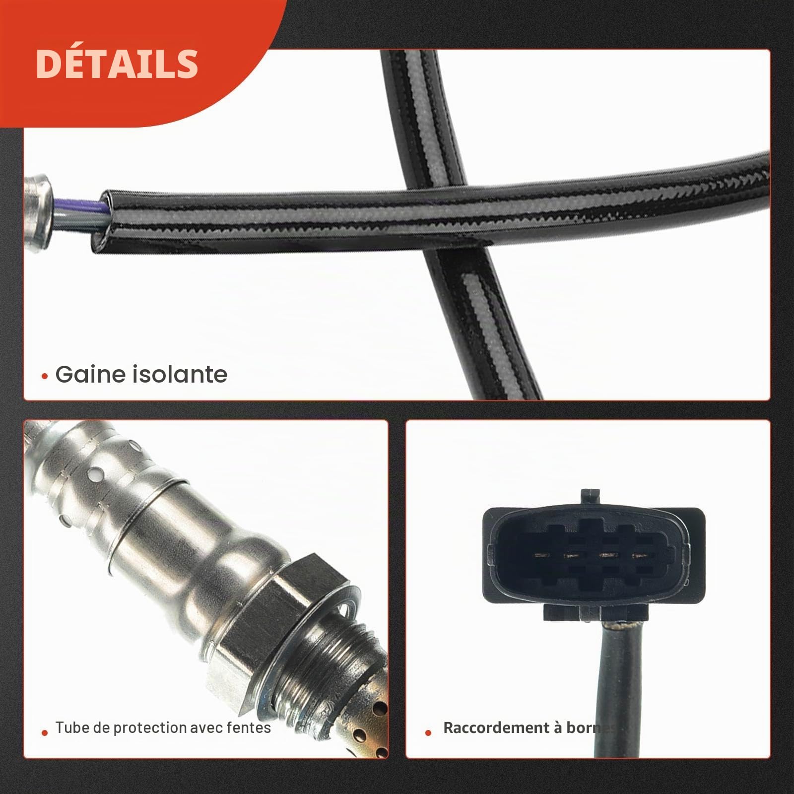Frankberg Sonde lambda avant 250-24847 | Compatible avec: Circuit combiné, Corsa D S07, Astra J P10, Astra J Caravane P10, Corsa E X15