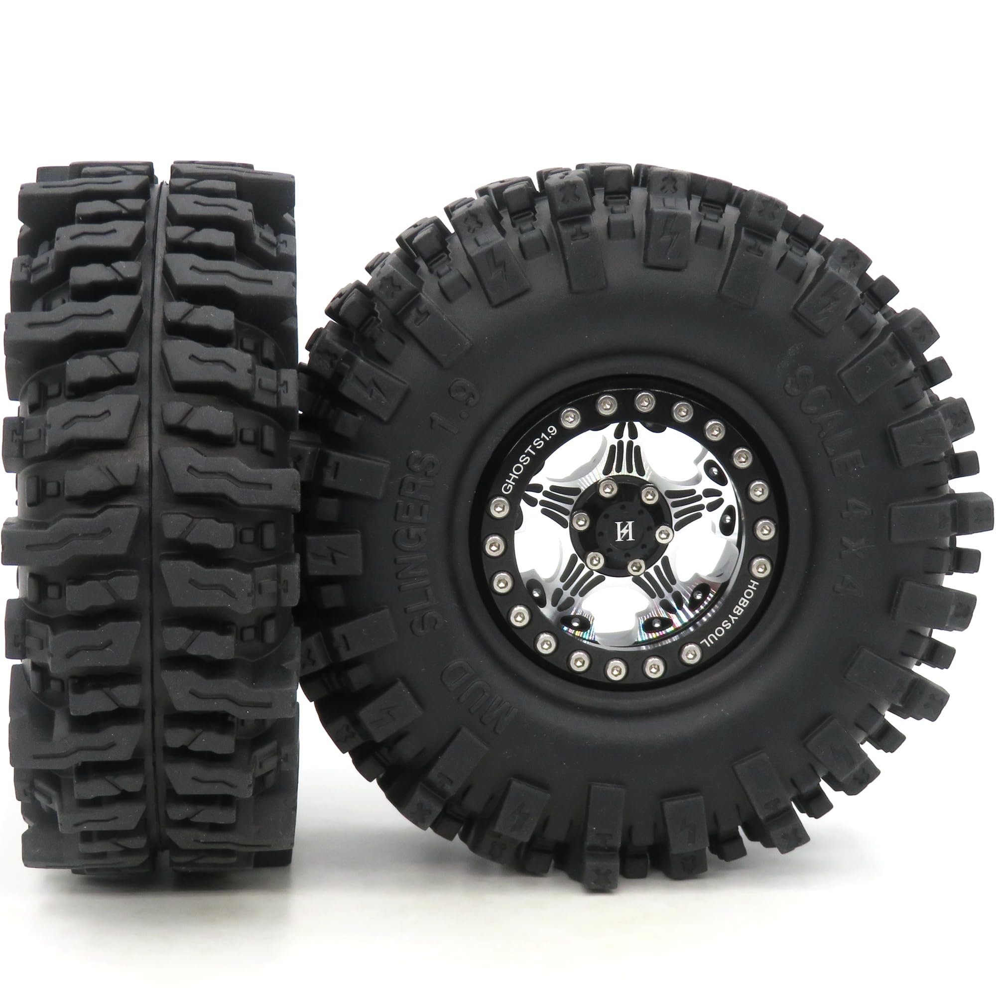 Traxxas Yeti HOBBYSOUL RC Crawler Wheels Tires (4-Pack