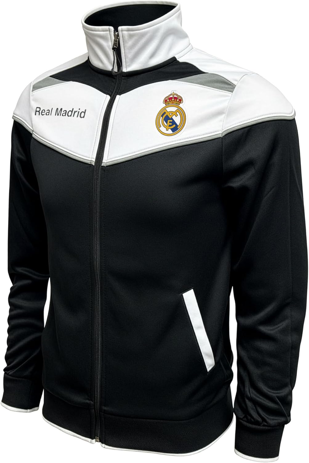Real Madrid Legacy Track Jacket – Adult Sizes, Official R. Madrid Zip-Up Training Jacket - Image 4