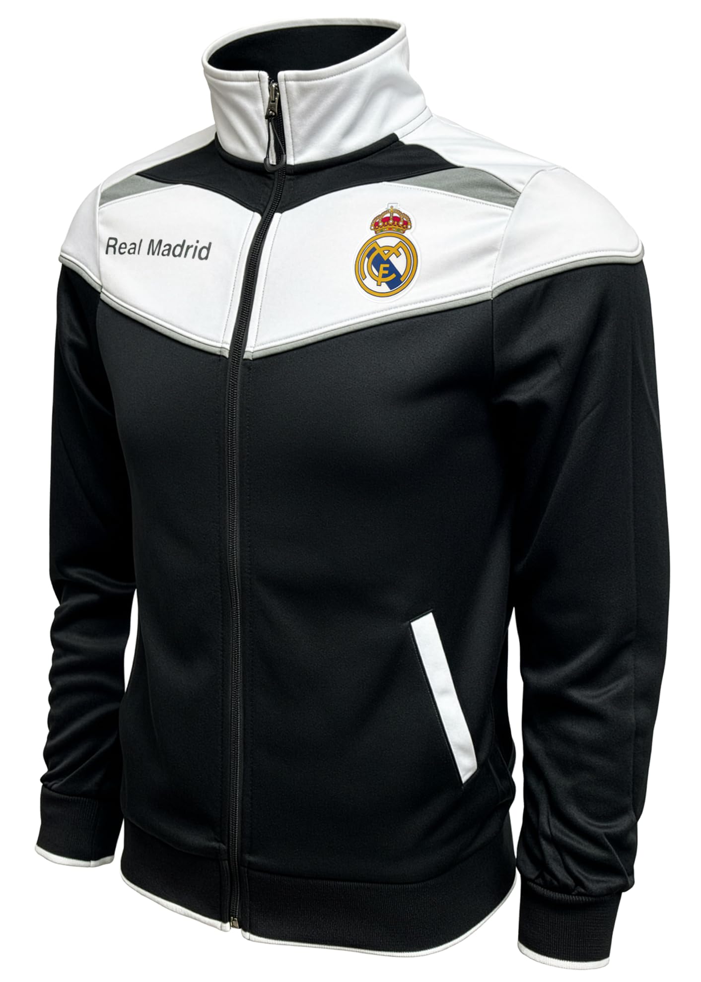 Icon Sports Real Madrid Legacy Trainingsjacke - Erwachsenengrößen Offizielle R. Madrid Trainingsjacke mit Reißverschluss