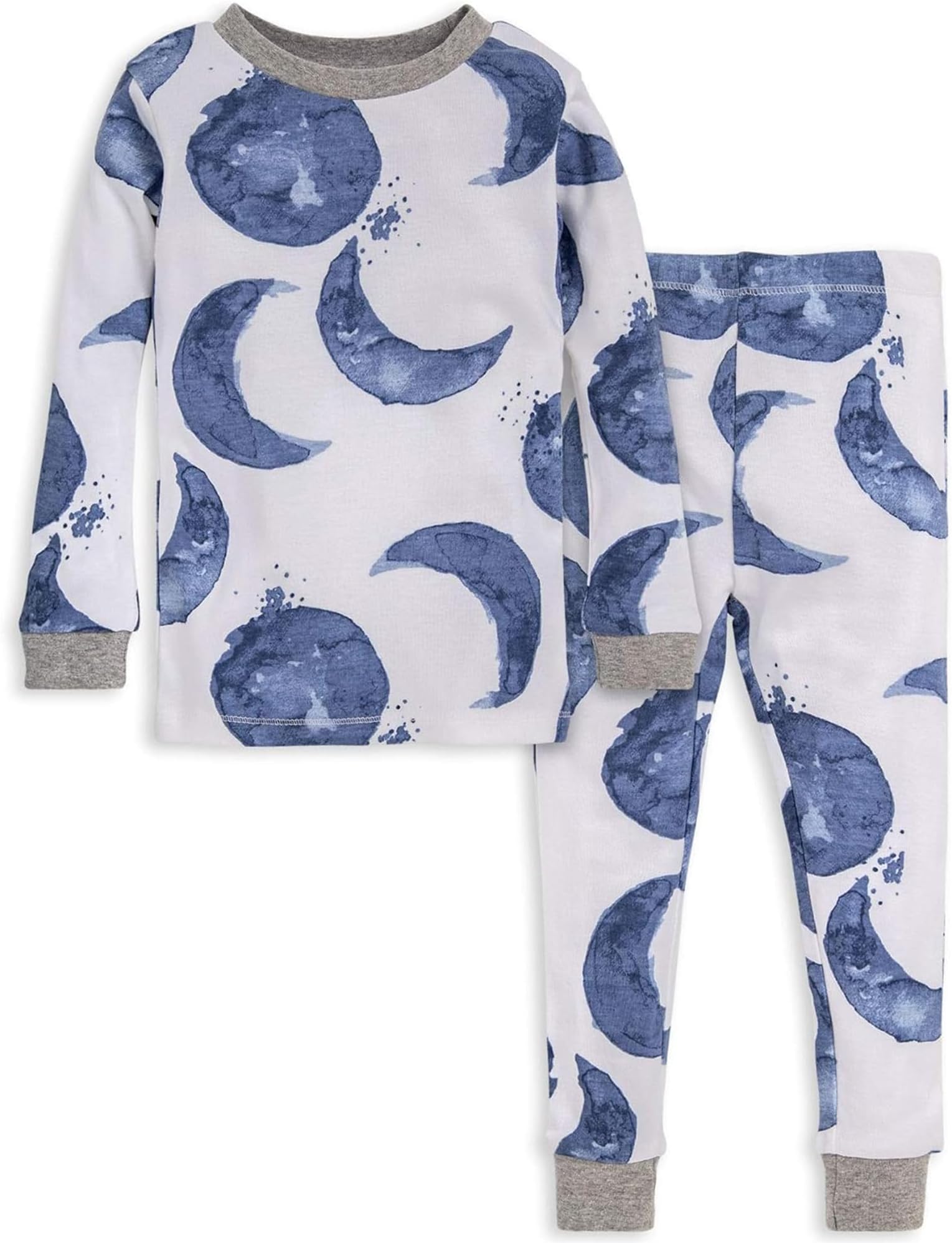 Burt's Bees Baby Girls' Pajamas, 2-Piece Long Sleeve Tee and Pants Organic Cotton PJ Set