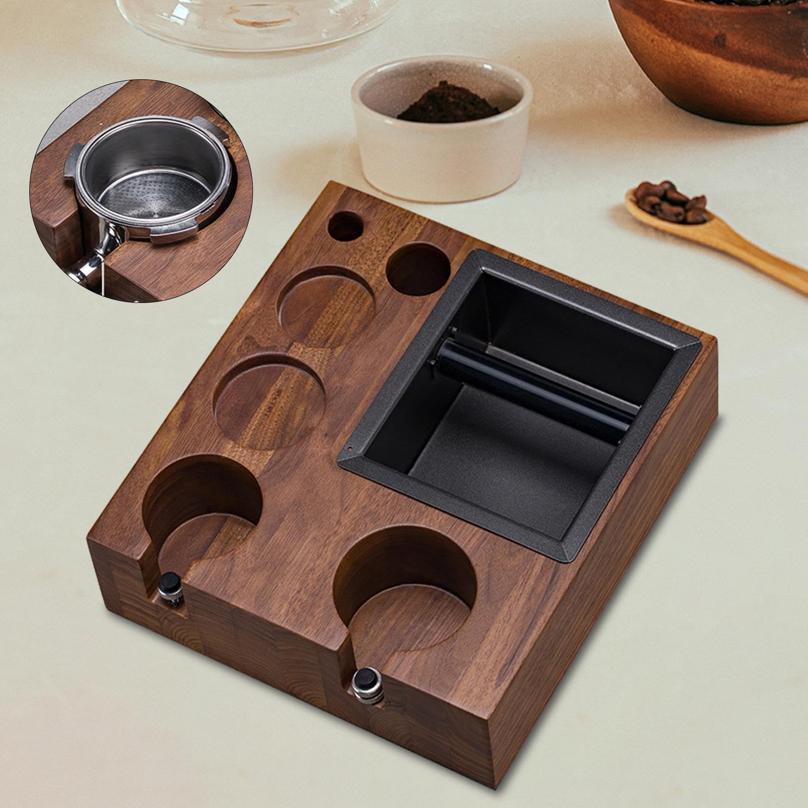 Espresso, organizer do kawy espresso, pudełko tamper do espresso, akcesoria do ekspresu do kawy
