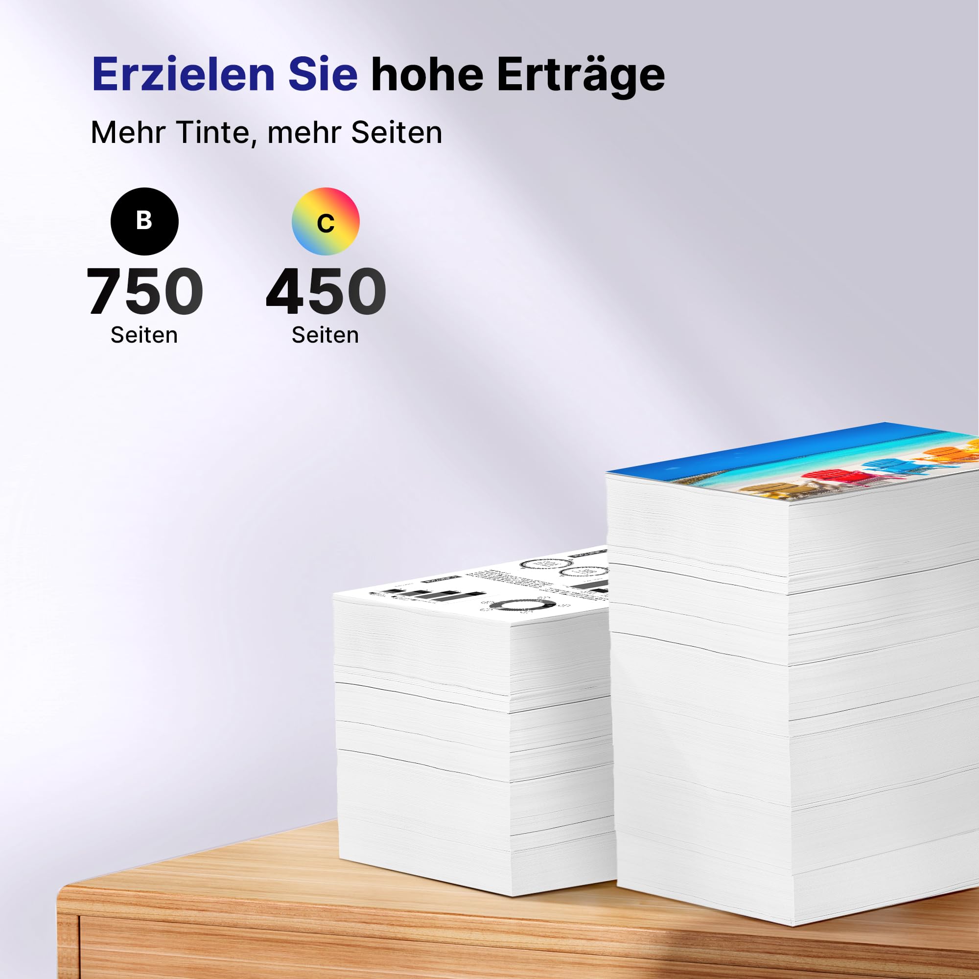 VVQV Lot de 305 Cartouches d'encre XL 305XL de Rechange pour HP DeskJet 2700 2710 2720 2722 DeskJet Plus 4100 4120 4130 Envy 6000 6010 6020 6032 Envy Pro 6400 Référence Produit : 6420. Lot de 2