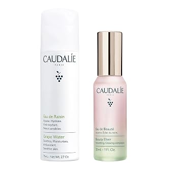 Caudalie Beauty Elixir Face Mist and Grape Water Face Mist Travel-Sized Duo