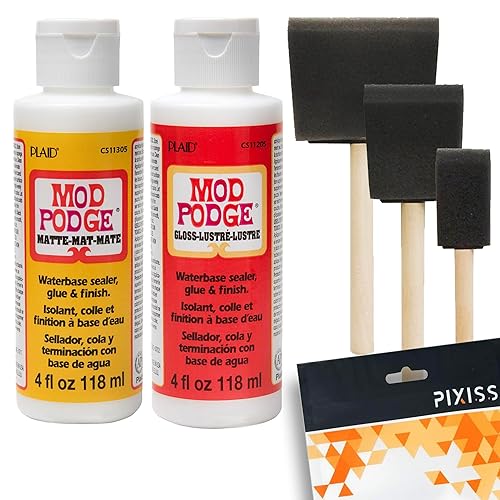 Mod Podge Decoupage Starter Kit, Gloss and Matte Medium with