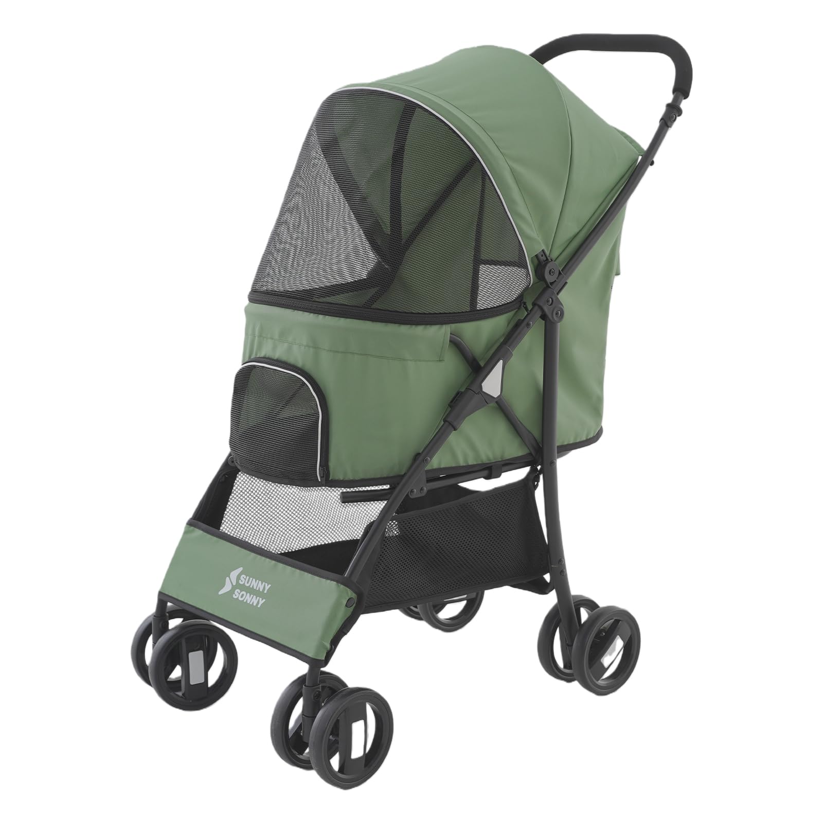 Sunny Sonny Foldable Jogger Pet Stroller in Green