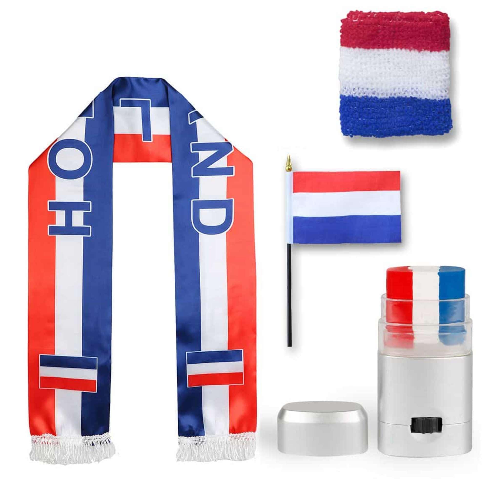 Sonia Originelli Fan-Set Niederlande Fan-Set 14 - Niederländische Fanartikel EM WM Fußball Party Karneval