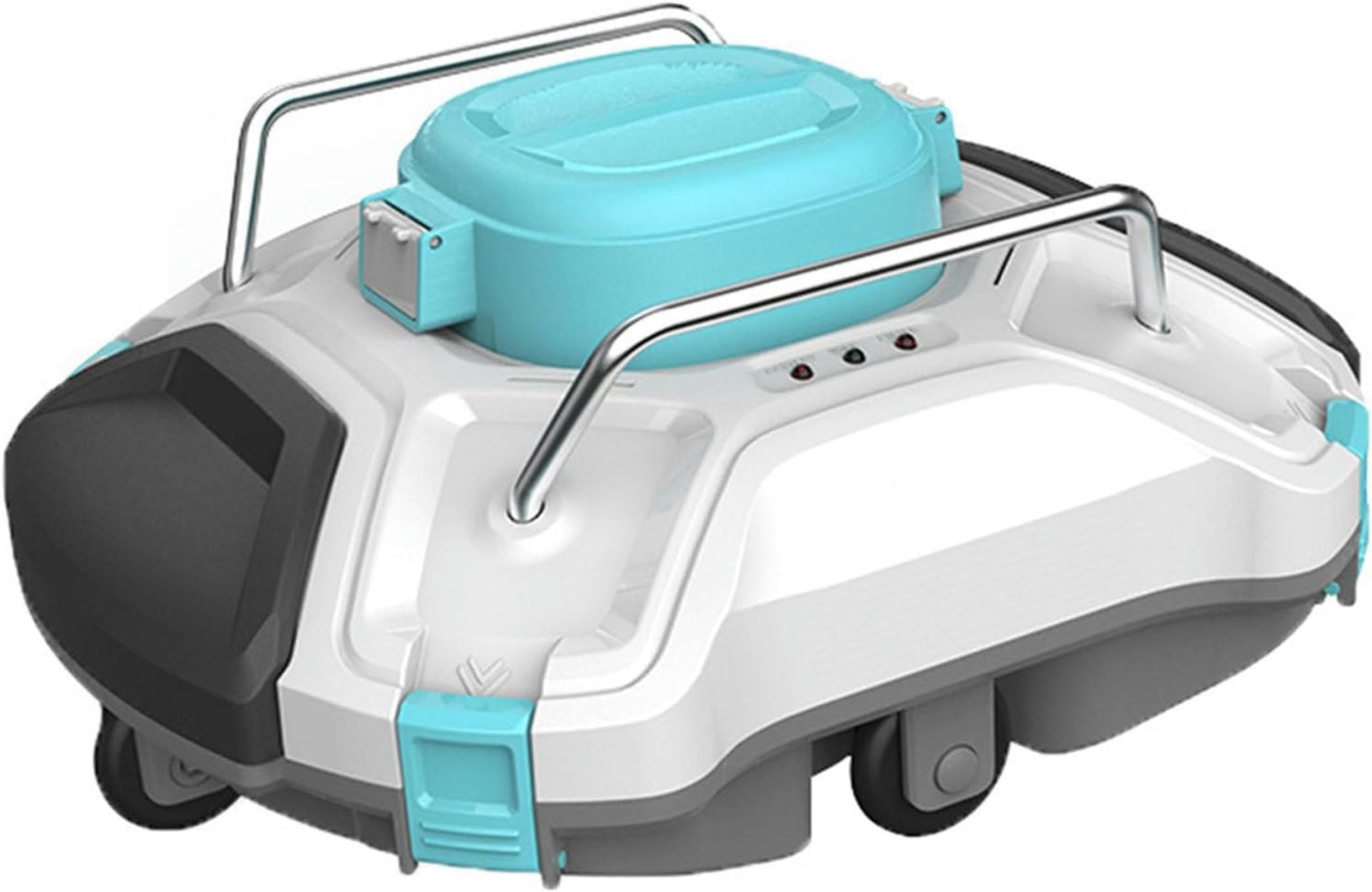 Robot pulitore per piscine – senza fili, design da parete, grande filtro per piscine interrate e fuori terra