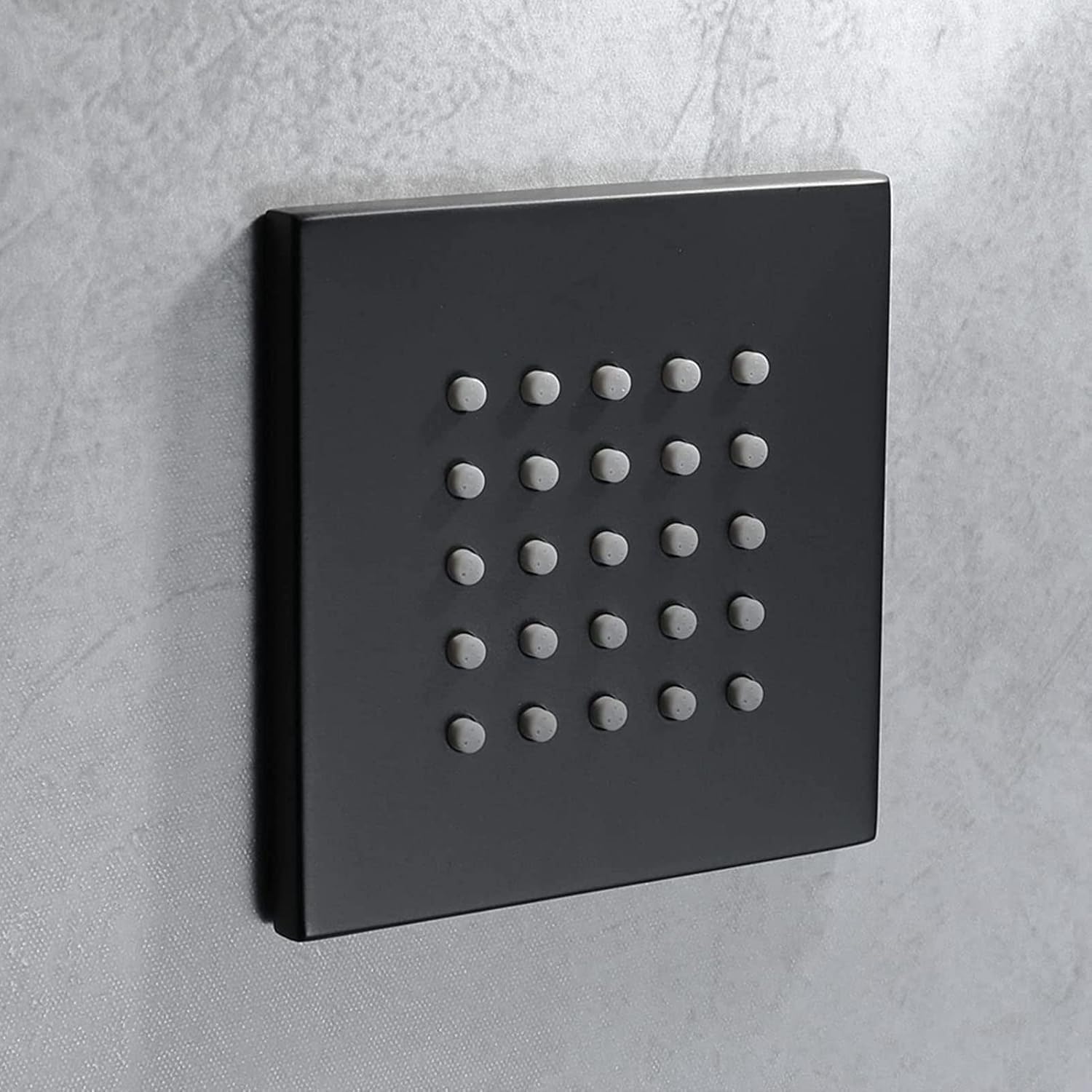 Cabezal de ducha cuadrado de alta presión con chorros de pulverización montado en la pared para una experiencia de baño definitiva, flujo de agua ajustable, fácil instalación