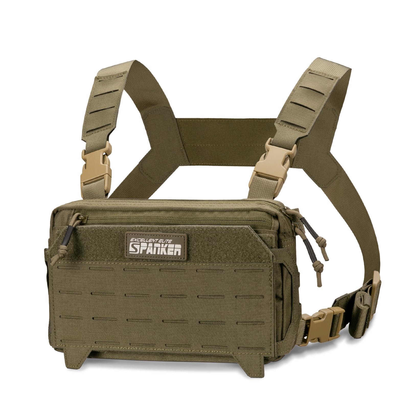 Bolsa pectoral táctica militar contra pérdida de objetos con bolsillo pectoral ajustable RGN 7