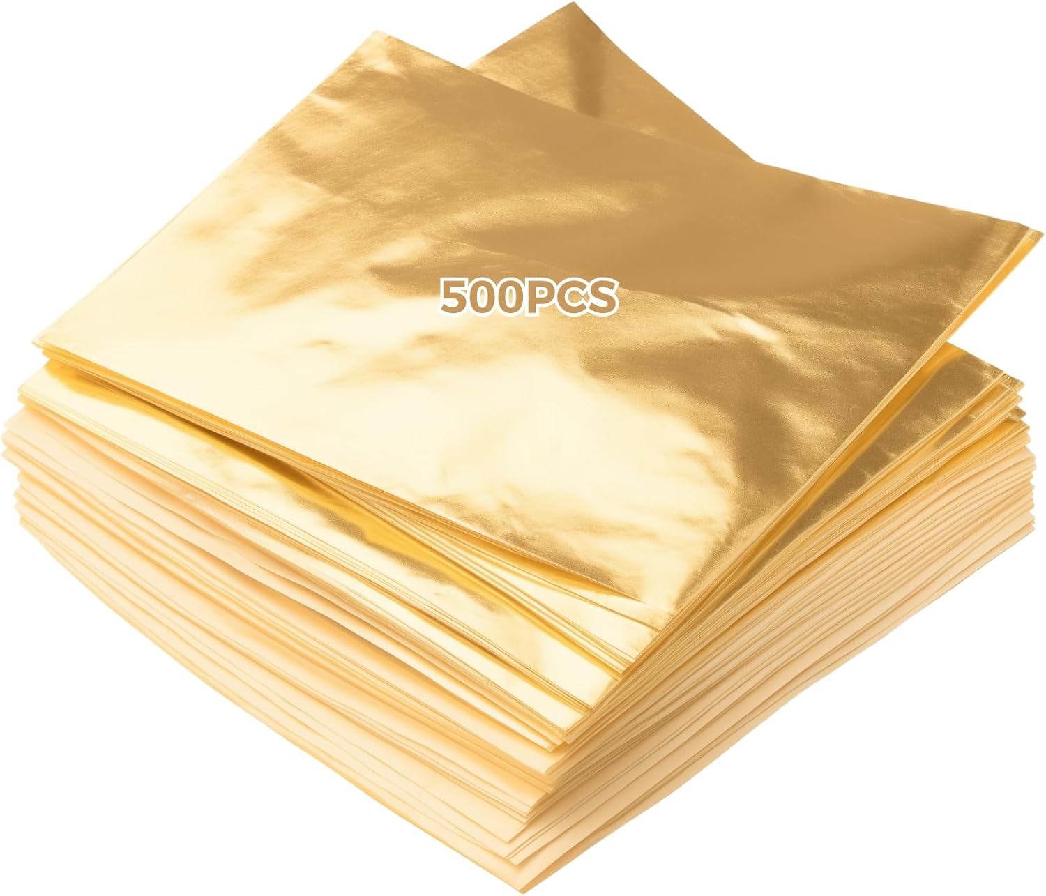 500 Gold Leaf Sheets For Crafting, Metallic Imitation Gold Foil Paper For Nail Art, Painting, Gilding, And Art Projects