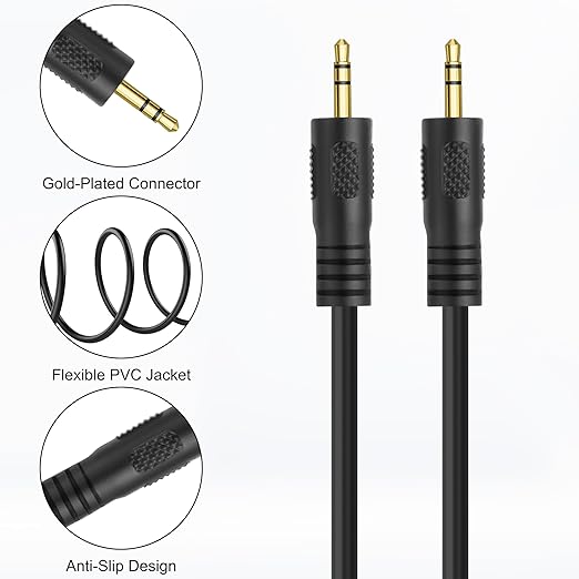 Cable de audio MEIRIYFA 2.5mm TRS Macho a Macho 1.8m miniatura 9