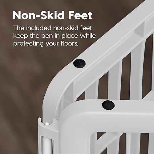 Miniatura 4 de IRIS - Corralito de 34 pulgadas para ejercicio para mascotas, de 8 paneles