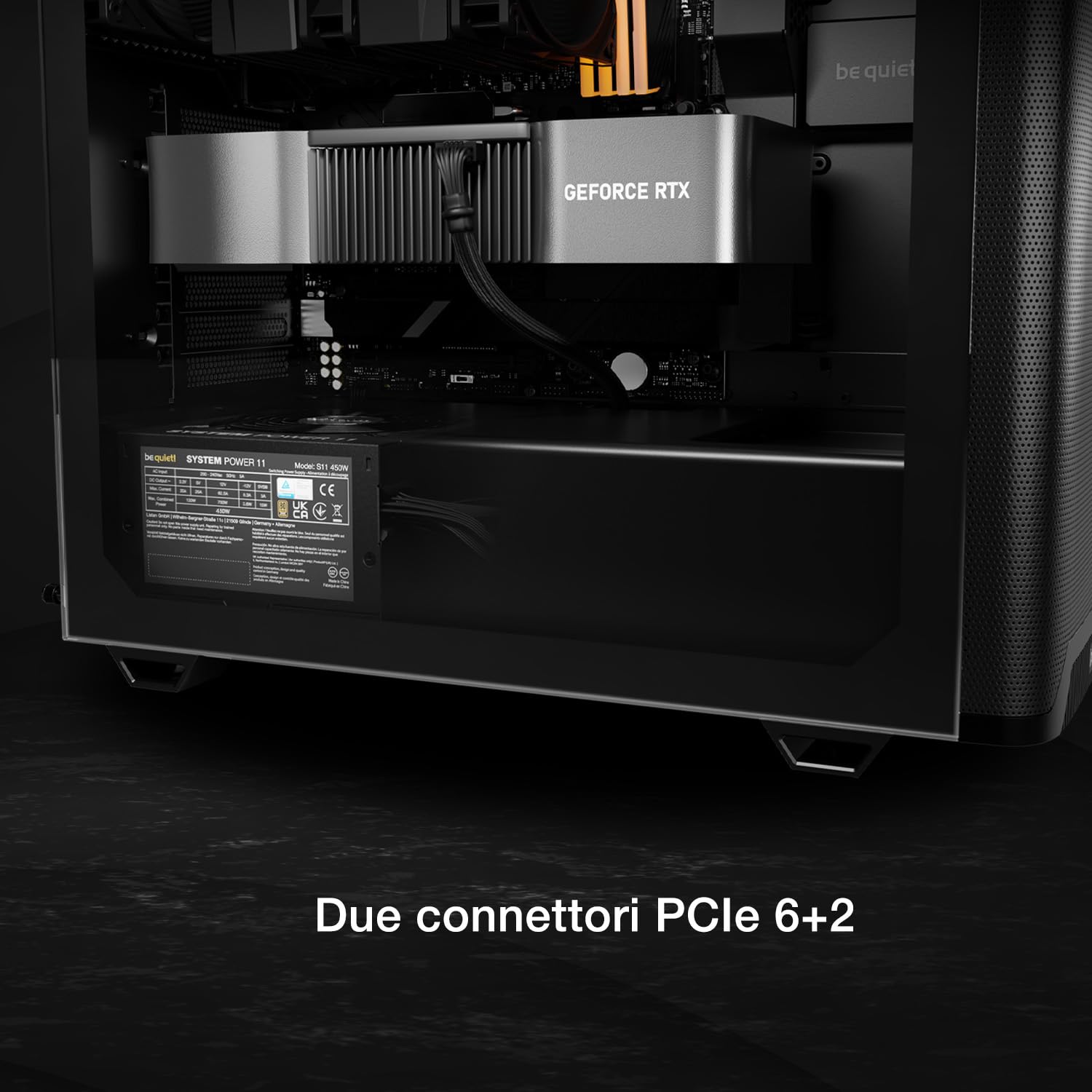 be quiet! System Power 11 450W alimentatore, ATX 3.1, con supporto a GPU PCIe 5.1, ventola da 120mm di qualità a controllo termico, potente rail da 12V, tecnologia DC-to-DC, efficienza 80 PLUS® Bronze