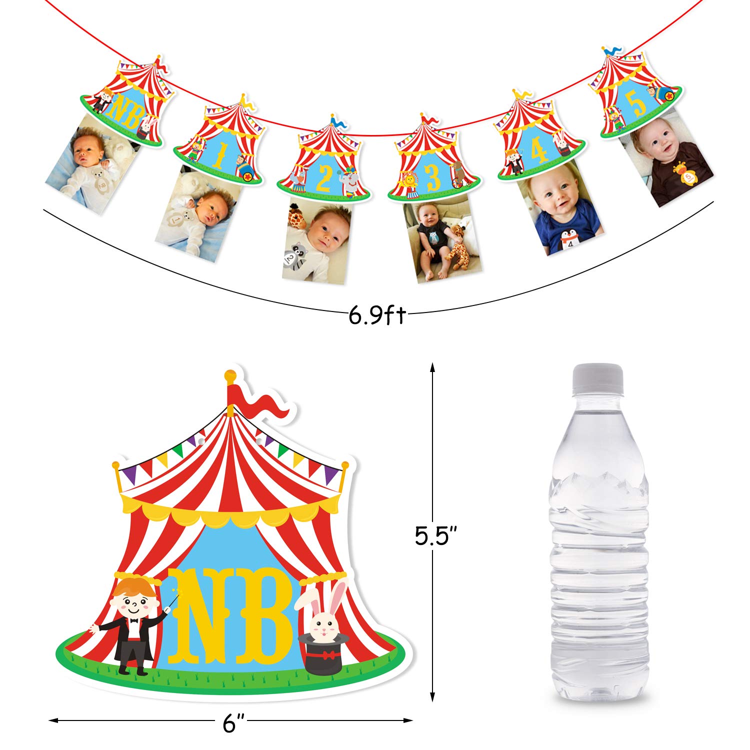 Buy Circus Carnival Theme Banner for 1st Birthday Party Circus Theme