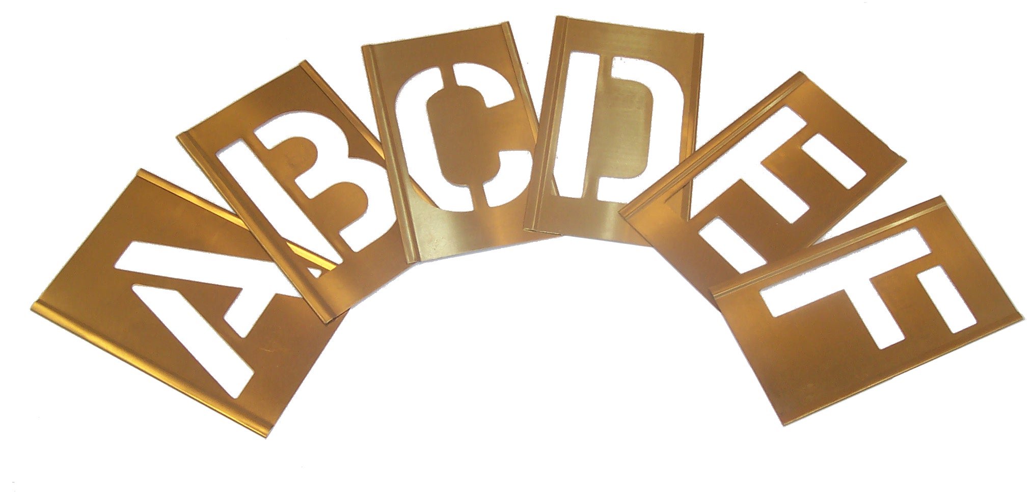 L&S Engineers Interlocking Brass Stencil 50Mm 0-9 Number Set