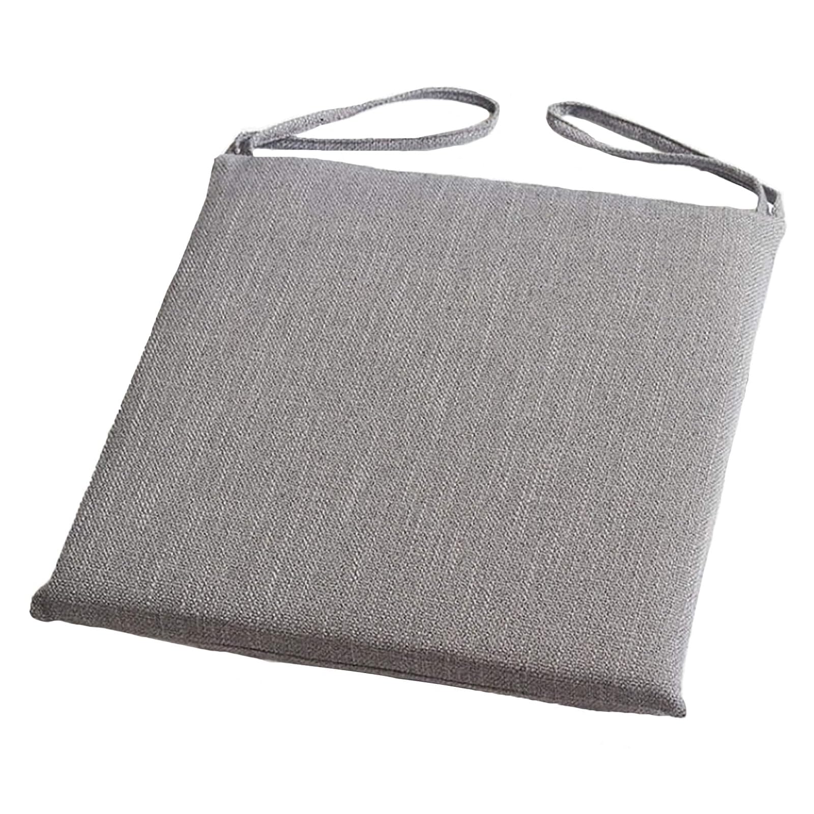 Coussin de chaise gris de haute qualité en coton et lin pour salon | Lot de 4