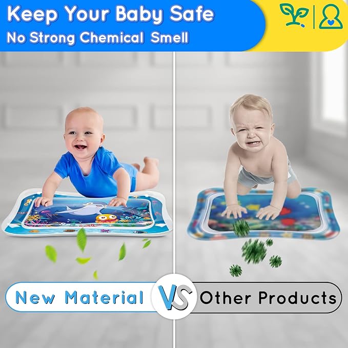 Infinno Tapete de Agua Tummy Time para Bebés 3-12 Meses miniatura 6
