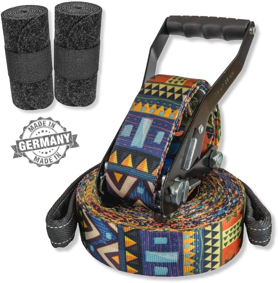 Buzzard Ethnic Print Slackline Set 15 m
