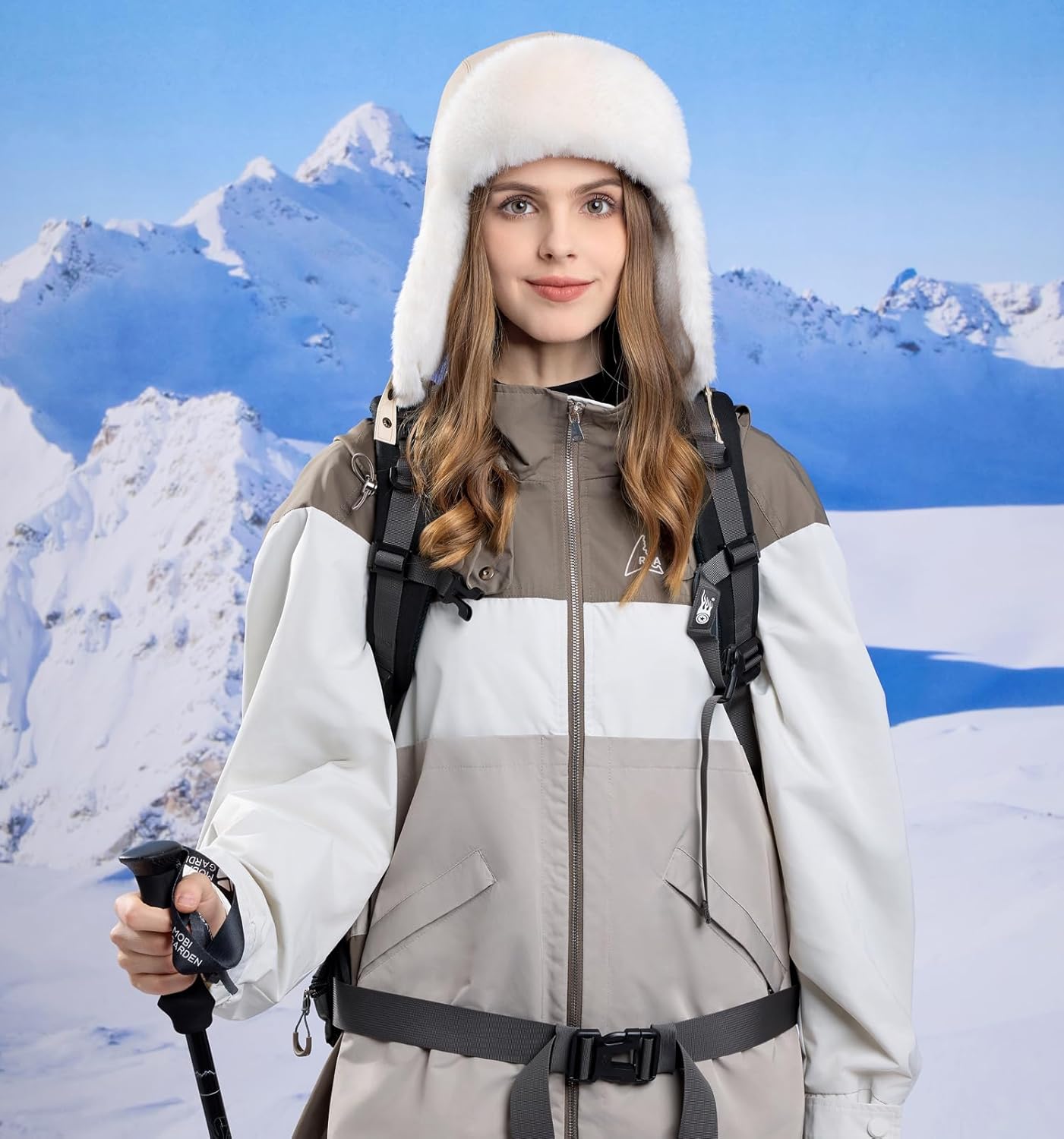 Trapper Hat with Faux Fur Linning Eskimo Windproof, Women Winter Warm Hats Men's Russian Ushanka Hunting Hat - Image 5