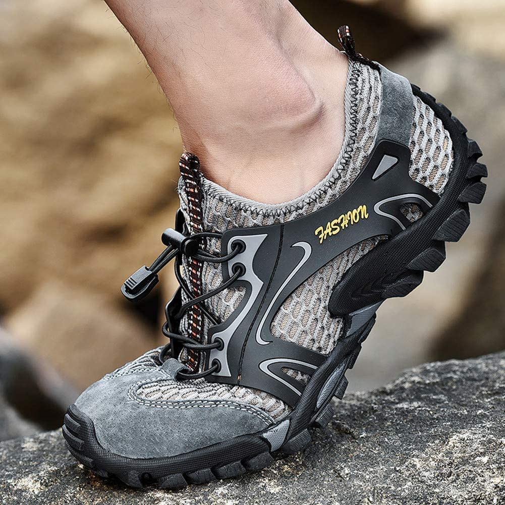 Asifn Hombre Senderismo Zapatos de Seguridad Para Ligeros Transpirables Al Aire Libre Sandalias de Malla Secado Rápido Entrenamiento Descalzo