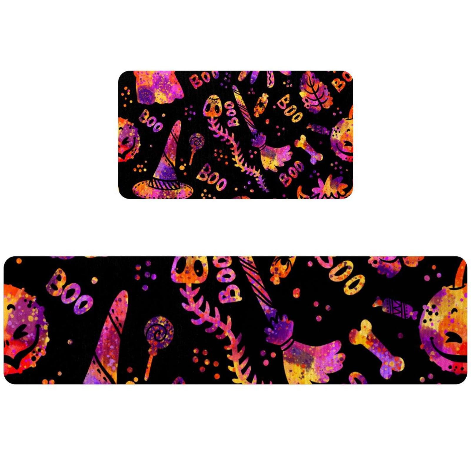 Tapis de cuisine d'Halloween antidérapant pour éviter les glissades et protéger les sols