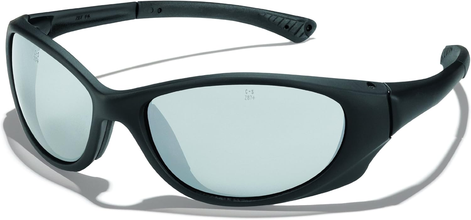 MCR Safety PA117 Plasma Polycarbonate Dual Lens Glasses with Black