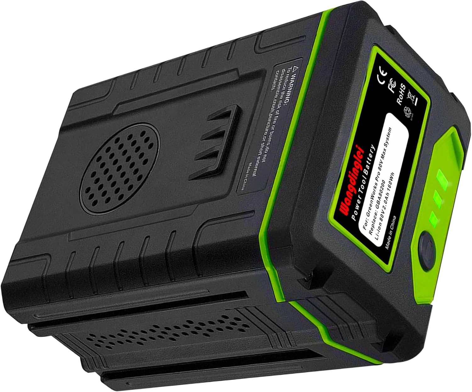 GBA80200 Replacement Greenworks 80V Battery | Compatible greenworks 80v Snow Blower | Leaf Blower & 75+ Tools | Upgraded Durability & Certified Safety | 80v Green Works Battery