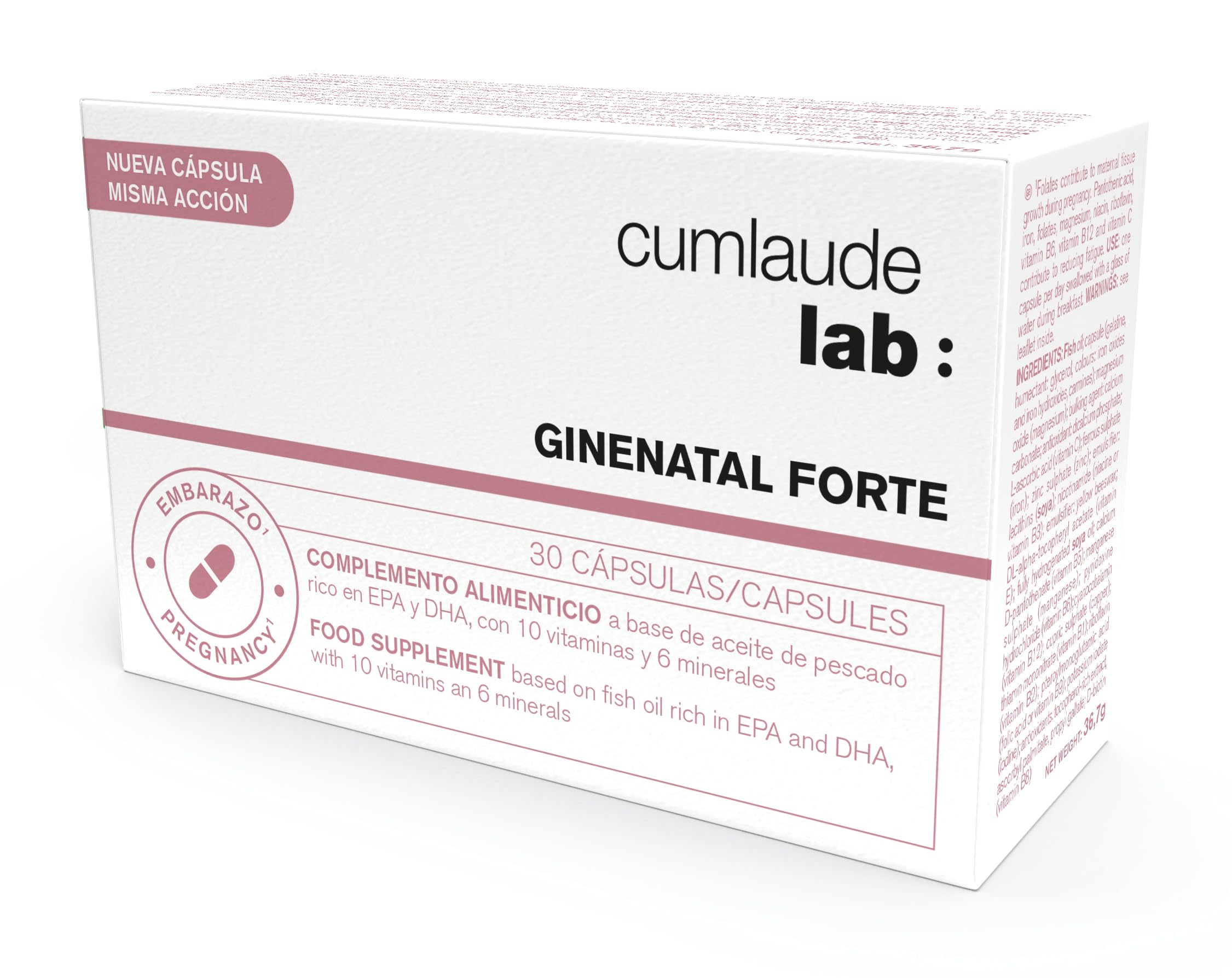 Cumlaude Ginenatal Forte 30 Cápsulas