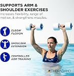 TheraBand Water Weights, Aquatic Dumbbells for Pool Fitness, 2 Foam Weights with Padded Grip for Water Aerobics, Therapy, Workouts, Pool Exercise Equipment, Aqua Training, Blue, Heavy, Advanced