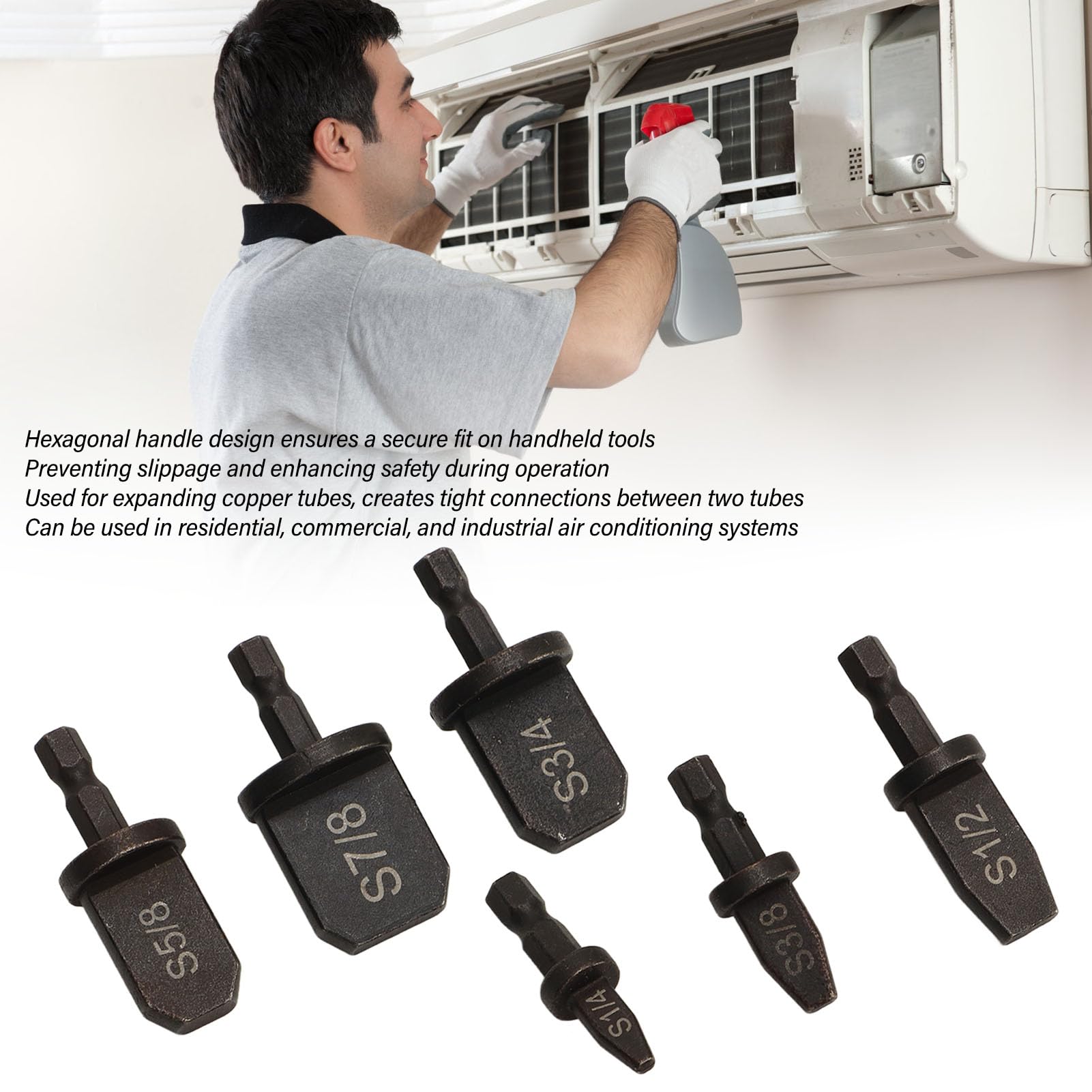 Kit Di Strumenti Per Svasatura HVAC Utensile Manuale Per Espansione Tubi Tubi In Rame Espandibili Per Strumento Di Riparazione Auto