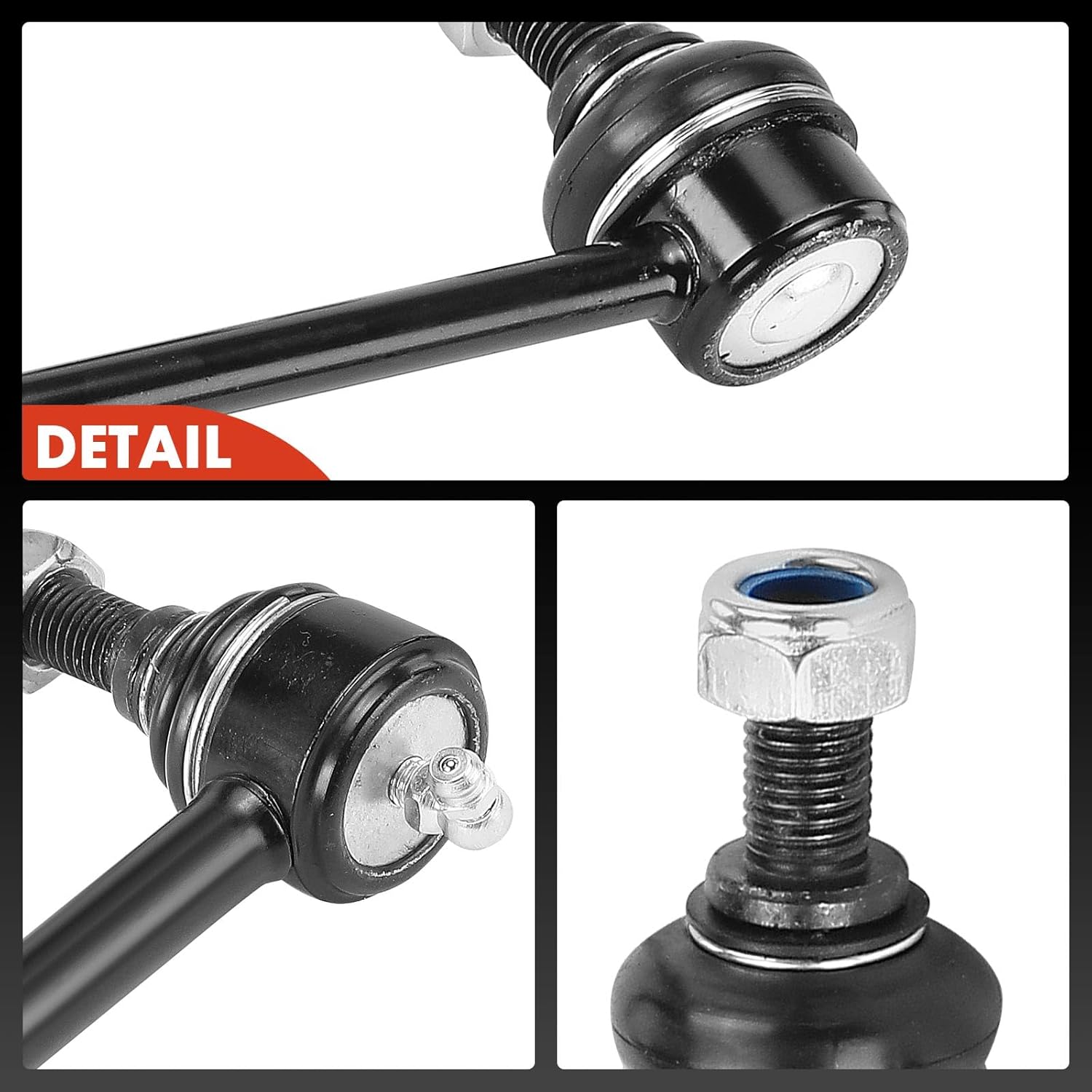 A-Premium Set of 4, Front & Rear Sway Bar Links Kit Stabilizer Bar Links, Compatible with Infiniti M45 2003-2004, Q45 2002-2006