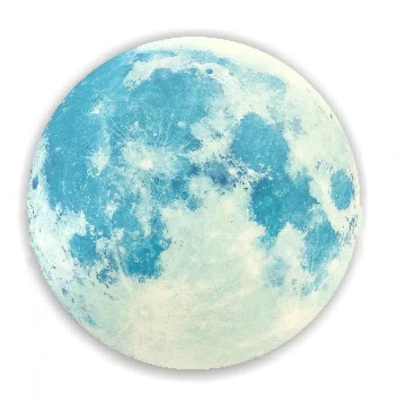 HFANGANGE 893pcs Luminous Sticker Moon Star Dot Room Bedroom Wall Sticker, Blue