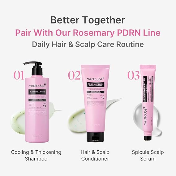 medicube Rosemary PDRN Scalp to Strand Nourishing Conditioner | Lightweight Yet Effective Care for Dry, Fine, Weak-Looking Hair | Amino Acid for Strength & Softness | Korean Hair Care, 8.45 fl.oz
