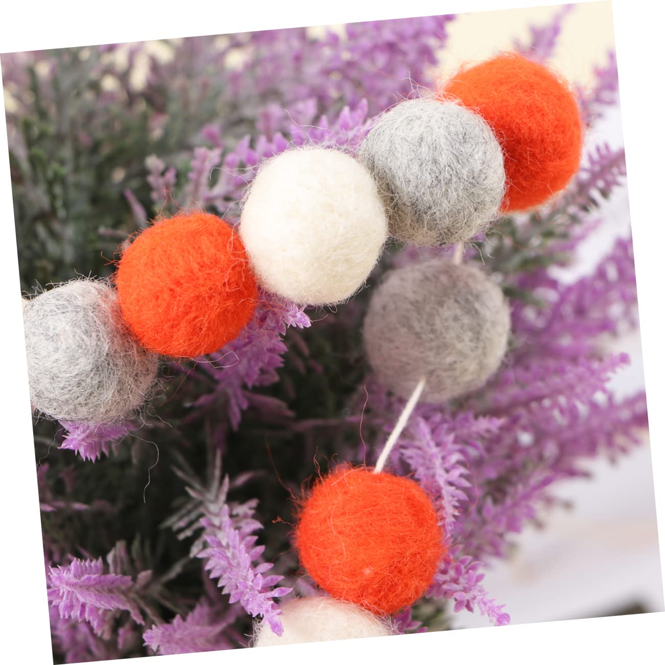 Ciieeo Party Hangings Party Hanging Decor Wall Hanging Decor Shower Christmas Tree Decorations Pom Pom Felt Pom Garland Felt Garland Window Decor Nativity Wreath Fringe Props Autumn