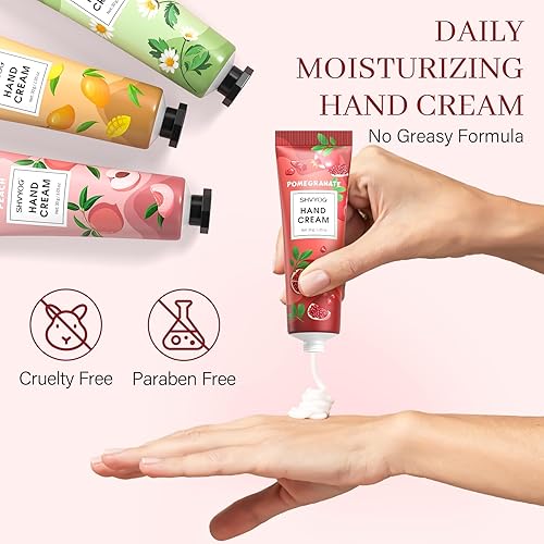 Miniatura 3 de SHVYOG Juego de 20 regalos de crema de manos para mujeres, loción de manos tamaño de viaje, crema de manos hidratante para manos secas agrietadas,