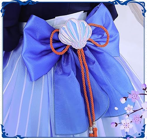 Miniatura 5 de Sangonomiya Kokomi Maid Kimono Cosplay Mujer Precioso Vestido Disfraz