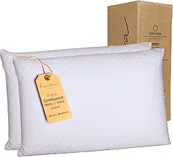 Kama Kit 2 Travesseiros Viscoelásticos Original Coolfoam® - Classic Alto 14cm, capa Ultrasoft, removível, lavável, hipoalergênico