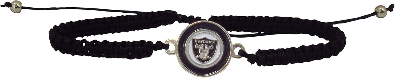 NFL Braided Logo Bracelet | Sports Fan Jewelry Gift | Fashion Jewelry | Birthday & Holiday Gifts for Women and Girls