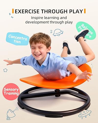 Miniatura 5 de Silla giratoria para niños con autismo, silla sensorial giratoria para niños, asiento giratorio para niños, silla giratoria sensorial para niños,