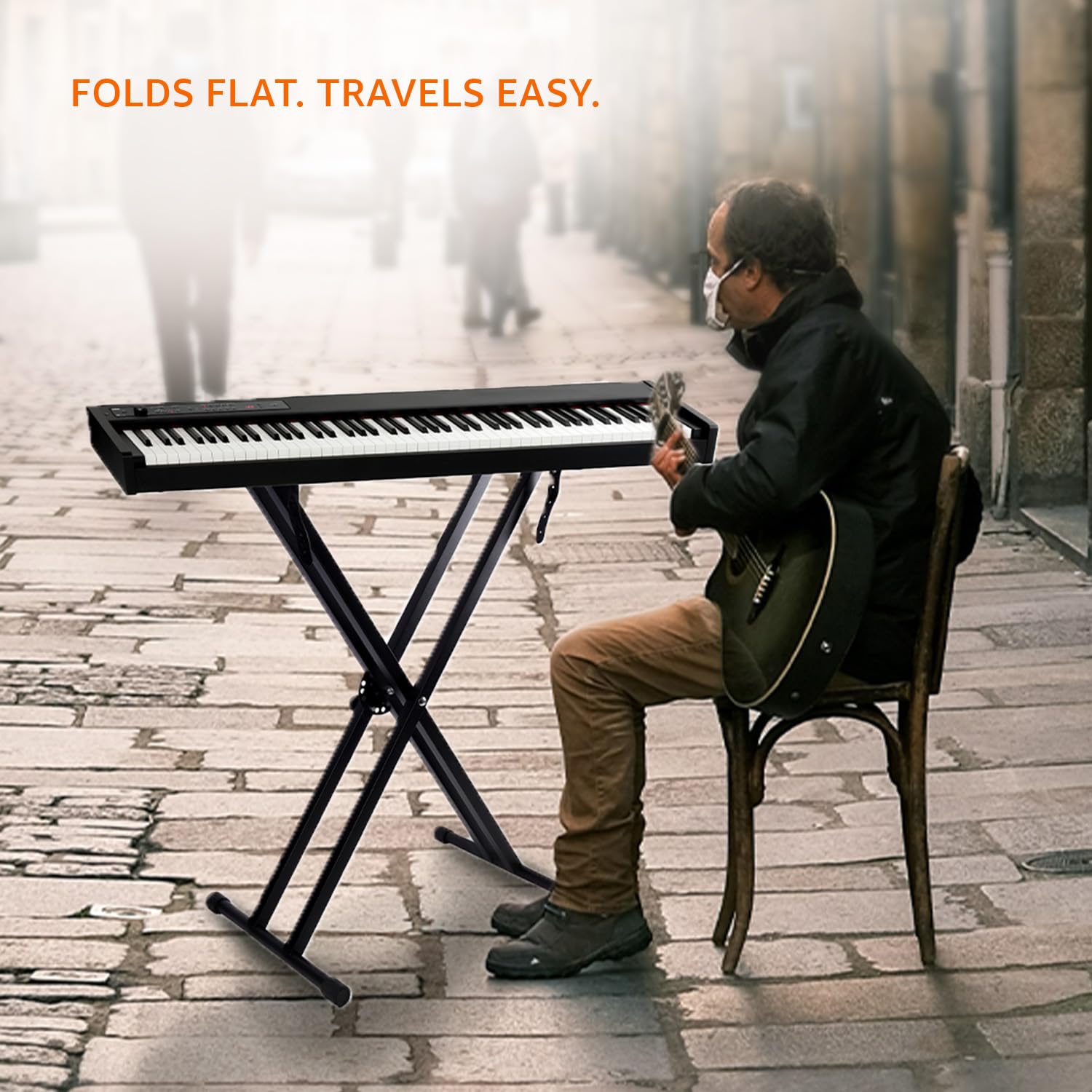 amazon basics Double-X, Adjustable Piano Keyboard Stand with 2