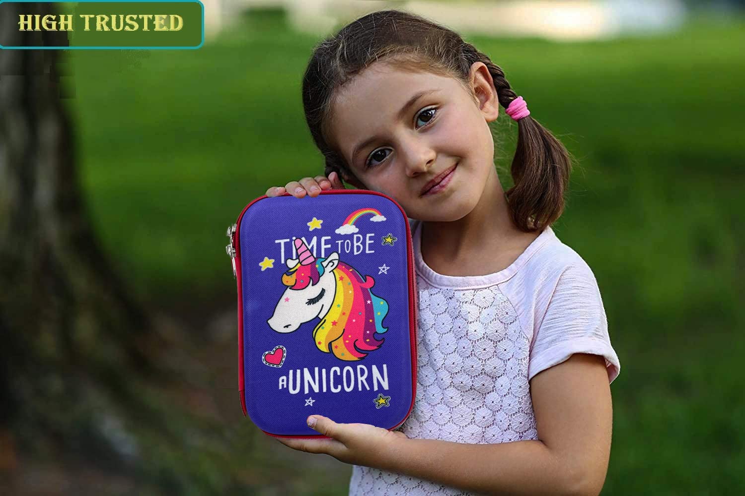 OFIXO A-Unicorn - Estuche para lápices de EVA para niños, estuche para lápices, estuche para lápices de diseño para niños