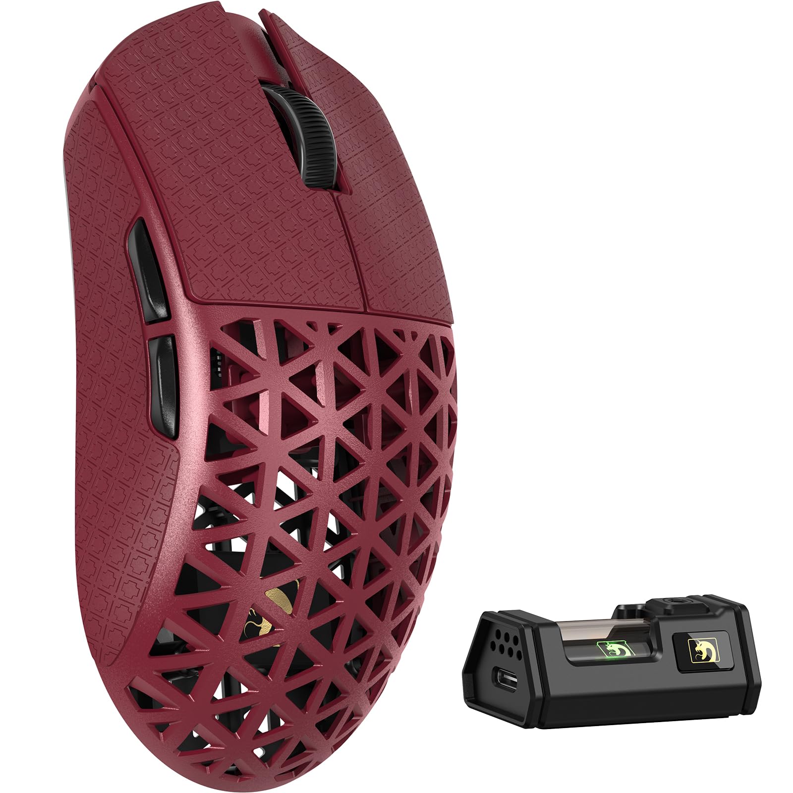 MAMBASNAKE M5 Ultra Carbon Fiber 8KHz Wireless Gaming Mouse PAW3950MAX Sensor 42K DPI 39g Superlight Tri-Mode 2 4GHz