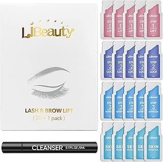 Libeauty Lash Lift Kit Brow Lamination Kit Eyelash Perm Sachet Disposable Upgraded Version Professional Eyebrow Lifting Semi-Permanent Curling Perming Set