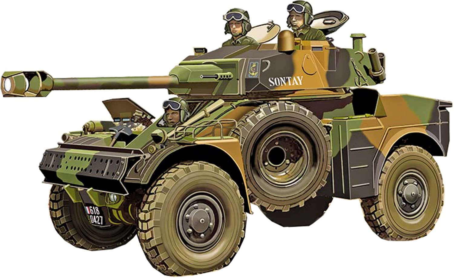 フランス軍の装甲車 VBL装甲車w/7.62mm機関銃 フランス軍 (プラモデル) - ホビー